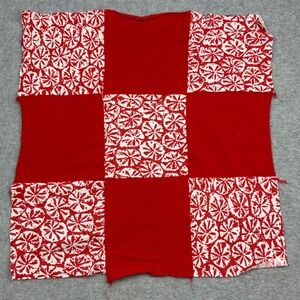 Marcus Brothers Textile‎ Red White Quilt Blocks and Fabric Squares Bundle